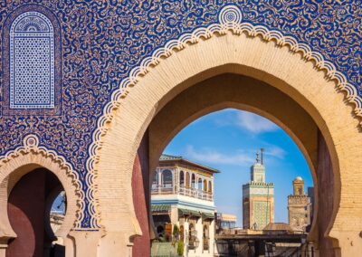 Città di Fes nel Marocco